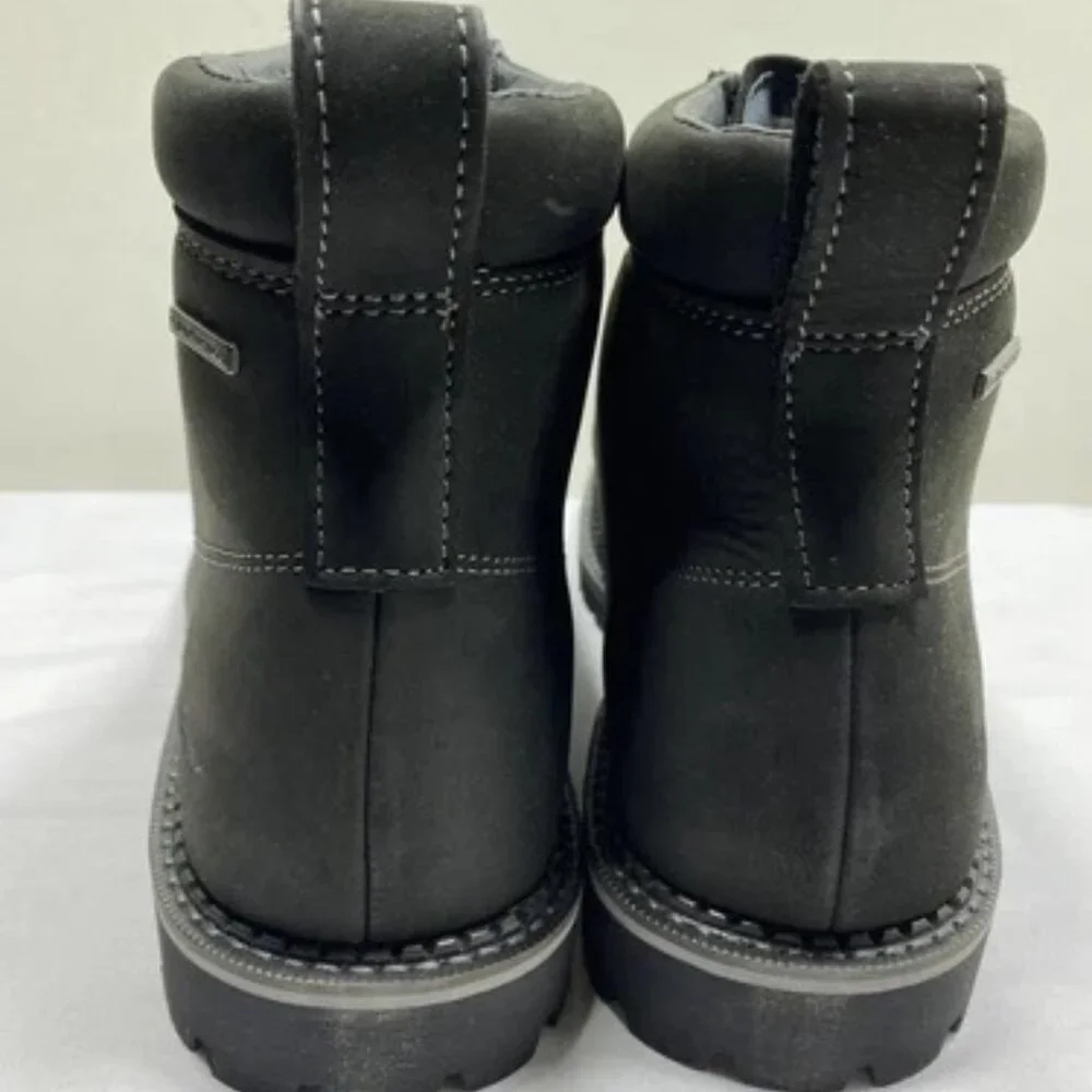 NEW EDDIE BAUER Severson Moc Toe #19 Boots Size 11 Lace-Up Black Comfort Ankle